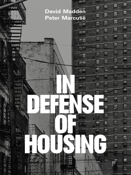 Title details for In Defense of Housing by Peter Marcuse - Wait list